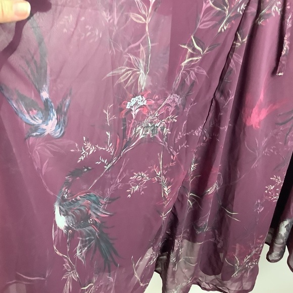 ASOS Hope & Ivy Long Sleeve Midi Maternity Dress with Crochet Trim - Picture 10 of 12